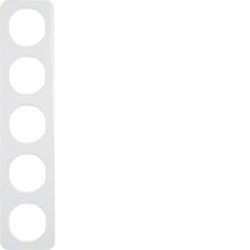 10152189 - R.1 - marco x5, blanco HAGER Ean:4011334392941