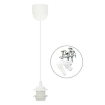 101550001 - 8433373075030Cuval E27 1M Weiße Pendelleuchte