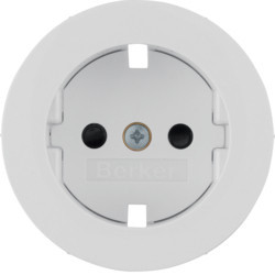 17192089 - R.1/R.3 - sphl. Schuko c/obtur., blanco HAGER Ean:4011334437338
