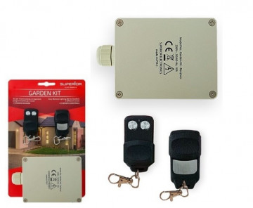 2 channel receiving emitter kit and 2 special commands for garden - superior
