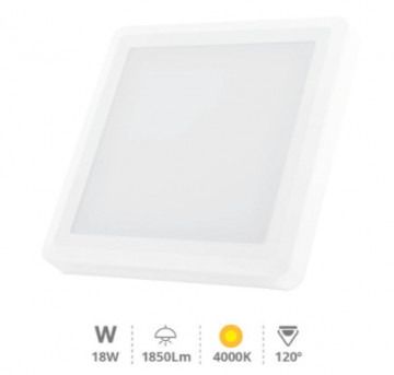 201005027 - 8433373054615DIGHT Square Square Vasan 18W 4000k blanc