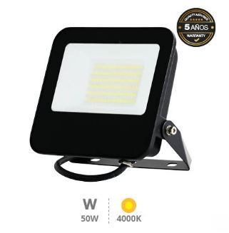 202600106 - Projetor alumínio LED Serie Liwale 50W 4000K IP65 Preto - Pro Line