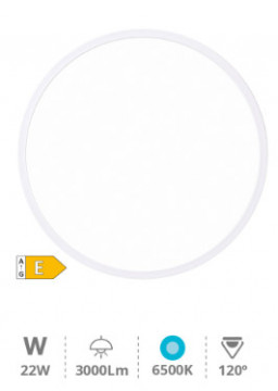 203605040 - 8433373055629Plafon LED Melun 22W 6500K