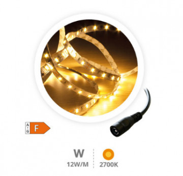 204030018 - 8433373064317Rolo Cinta LED 5M 12W/M 2700-3000K IP44 24V