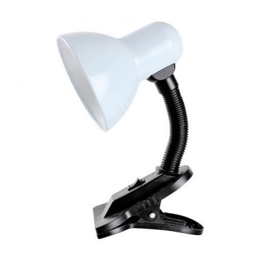 204200032 - 8433373071919Candeeiro de mesa con abrazadera Saidu E27 Blanco