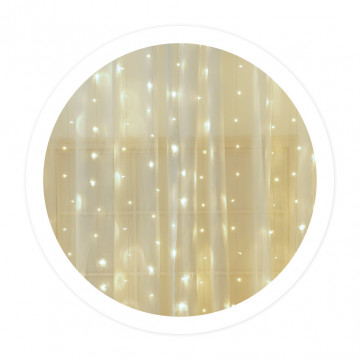 204605019 - 8433373072855Cortina LED luminoso 5x1M 8 deberes Luz frío