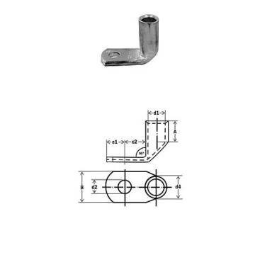 290982/90 - Standard pipe terminals 90 ° 50 m12 1uni