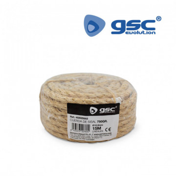 402020002 - 8433373007604Corda de sisal 10mm 15M