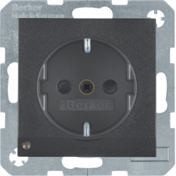 41091606 - S.1/B.x - Schuko c/LED orientar., ANTRC mt HAGER Ean:4011334364115
