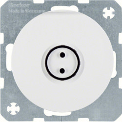 47442079 - R.1/R.3 - Schuko cubrir c/alivio, blanco HAGER Ean:4011334366775