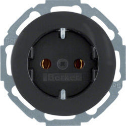 47552045 - R.classic - tom. Schuko obtur, preto HAGER EAN:4011334377054