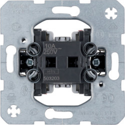 503203 - Botón inv. 2 aporte, 1NA+1NF, 10A 250V HAGER Ean:4011334030430