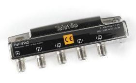 515201 -8424450117750 TELEVES - Maricón Interior (5-2400MHz) 4D "F" 8dB DC (Ampolla T1)