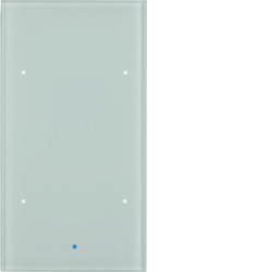 75142830 - TS Sensor - tecla x2 c/BCU, vidro branco HAGER EAN:4011334383826