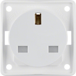 962622502 - Integro - tomada 2P+T BS, branco mate HAGER EAN:4011334256809