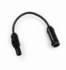 ACON3F4M - HA00ACON Adaptador Hypertac fêmea de 3 pinos para macho de 4 pinos para conectar pinças de corrente CC com bateria ao MPP300