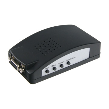Adaptateur vidéo - Entrées: VGA, SVIDEO ou vidéo BNC - Sortie: VGA - Résolutions multiples prises en charge - Système vidéo NTSC, PAL et SECAM - Réglages d'images par menu OSD
