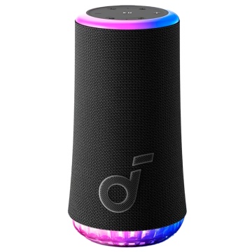 Altifalante portátil Soundcore by Anker - Som de 30W - 18 Horas de reprodução - Ligar mais do que 100 altifalantes - Impermeável IP67 - Cor preto