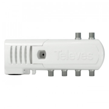 Amplificateur d'appartement MATV 1E (4S + TV) "F" 47 ... 694MHz G.16 / 12DB Vs.102 DBµV (blister T1)