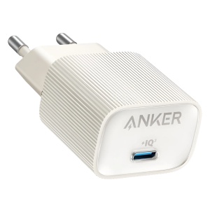 Anker - Carregador USB - Potencia 30W - Carregamento rápido - Saídas 1x USB-C - Cor branca | Ultra-compacto