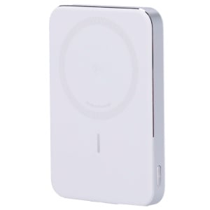 Anker Power bank MagGo - Capacidade 10000mAh - 1x Entrada USB-C - USB-C e saídas sem fios - Carregar dispositivos 2 de cada vez - Cor branca | Carregamento rápido 15W