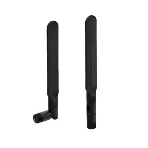 Antena Teltonika - Ganho de 5.0 dBi para uma cobertura alargada - Conector RP-SMA macho (padrão Wi-Fi) - Design omnidirecional com articulação giratória (swivel) - Compatível com routers RUT e gateways da Teltonika