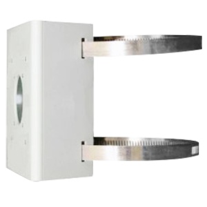 Apoyo a correo - A cámaras cúpula - Adaptar a usar exterior - Intervalo diámetro 67~127 mm - Color blanco - Paleta de cables