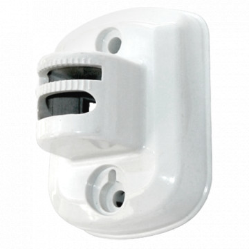 Apoyo de muro - instalación em estructuras vertical - Compatible con os detectores KX - Fabricado em policarbonato - Color blanco - 50 (Al) x 37 (Lg) x 30 (Fd) mm