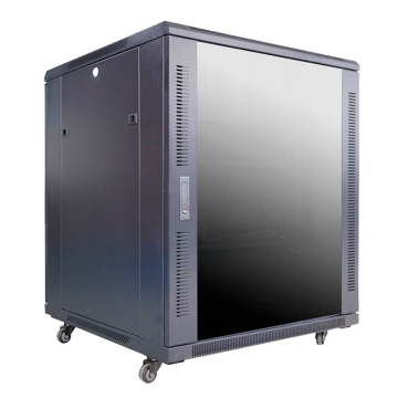 Armário rack para qualquer equipamento de rede - Capacidade para instalar dispositivos de até 18U - Dimensões (largura e profundidade) de 800x800 mm - Suporta cargas muito pesadas de até 800 kg - Com ventilação integrada e passa-cabos organizados - É entr