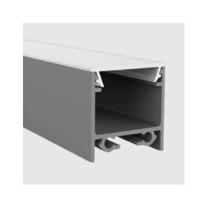 Avis PFA1848 - Alum Profile. Black protrude 20x20.84x2000mm semi-opal Avis 1un