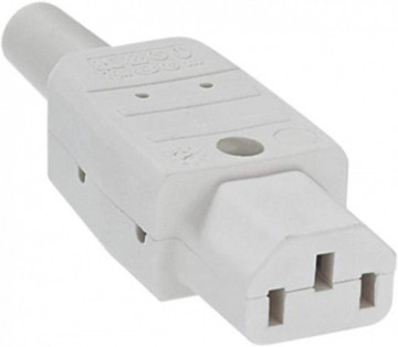 Basis IEC-C13 Weißer Kunststoff