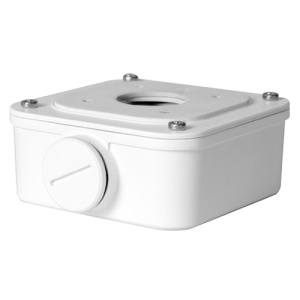 Boîte de connexion - pour les chambres à balles - apte pour une utilisation extérieure - Installation du plafond ou mur - couleur blanche - câble passader