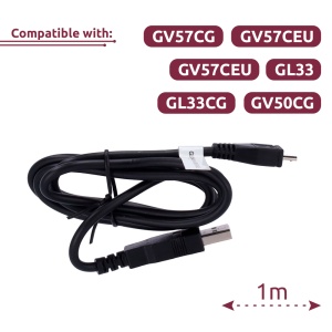 Cable micro USB 100CM - A configuración y actualización de firmware - Compatible estafa GV57CG/GV57CEU/GL33/GL33CG/GV50CG