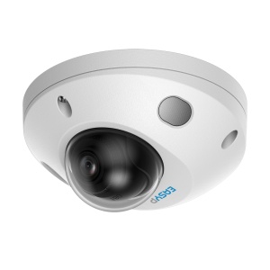 Câmara Dome IP AI EASY-P - 5MP | Lente 2.8 mm - Iluminação dupla 25 m | Microfone - Instalação Plug &amp; Play - IA por humanos e/ou veículos - IP67 | PoE | IK08 | P2P | Metal