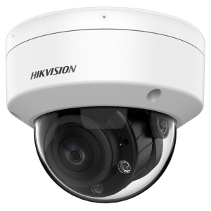 Cámara domo Hikvision de la gama HDTVI PRO - Resolución 1080p (1920x1080) - Lente de 2,8~12 mm - Alcance IR inteligente de 60 m | Audio por cable coaxial - Alimentación por cable coaxial PoC.af | Micrófono - Resistente al agua IP67 | Resistente al vandalismo IK10
