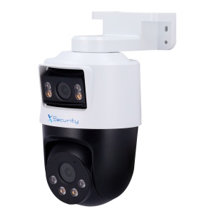 Câmara IP X-Security Wizcolor PT - Resolução lentes fixa e PT 2 MP (1920x1080) - Lente fixa 3.6 mm | Lente PT 3.6 mm - Luz branca 30m | WDR 120dB | Microfone incorporado - WizSense, com classificação de pessoas e veículos - Ranhura para MicroSD 256 GB | I