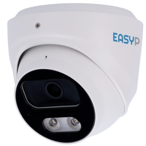 Caméra Bullet IP AI Easy -P - 5MP | 2,8 mm Lens - IV 40 m | Lumière blanche 30 m | Microphone - Installation de la fiche et de l'ampli; Play - prend en charge Oned et Movement Detection 2.0 - IP67 | Poe | P2P | Métal