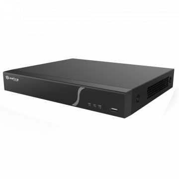 Cártido Elegante - Grabadora NVR a cámaras IP - 16CH Puertas Papa / Compresión H.265S / 2HDD - Resolución hasta 8Mpx / Ancho de banda 160Mbps - Detección de caras, metadatos de video - Inteligencia artificial hasta 2CH.