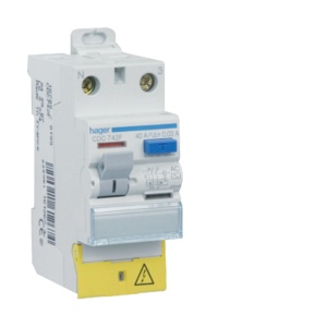 CDC742F - Int. dif. 1P+N 40A 30mA AC c/B.D. Resi HAGER EAN:3250611612674