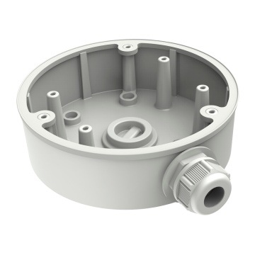 Connection Box - For Dome Cameras - Apt for Outdoor Use - Ceiling or Wall Installation - White Cable Cable