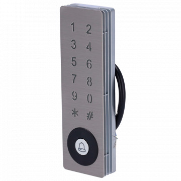 Controlo de acesso e leitor de acesso - Cartão MF e PIN - 5.000 cartões | 5.000 utilizadores - Controladora integrada | Wiegand 26/34 - Compatível com controladoras ZKTeco - Adequado para uso exterior IP65 | Antivándalico