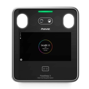 Controlo de acesso e presença - Facial, cartão MF e PIN - 6.000 utilizadores | 100.000 registos - TCP/IP, WiFi, Bluetooth, USB, RS485, Wiegand - 5" Ecrã TFT sensível ao toque | Controlador integrado - CrossChex Standard / Cloud / Mobile