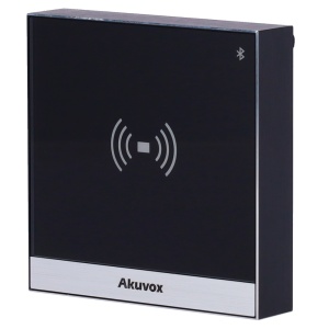 Controlo de acesso IP65 IK07 - Cartão EM/MF, NFC e BLE | 1 relé - 20.000 utilizadores | 100.000 registos - Controlador integrado | Wiegand - TCP/IP e PoE - Ligação via Cloud | Saída 12V