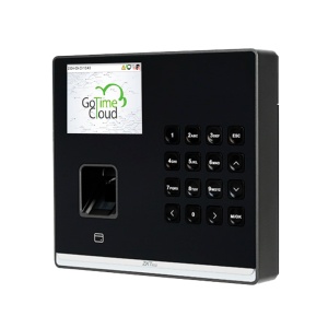 Controlo de presença e acesso simples - Impressão digital, cartão EM e PIN - 3.000 impressões | 150.000 registos - 2.8" TFT , TCP/IP, Wi-Fi, USB e relé - Presença de software: GoTime Cloud