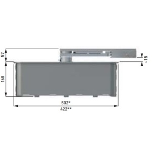 CUBIC6CM - Caja de base pequeño con cubrir cayó de acero inoxidable a CUBIC 6-6H