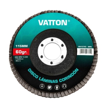DISCO VATTON CORINDON 115MM GRÃO 60