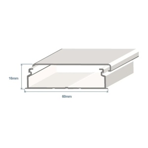 EFAPEL - 10170CBR GUT 60x16 S/Divisories White - 5603011035402