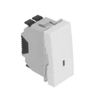 EFAPEL - 45076SAL COMUTADOR DE ESCADA C/SINALIZ - 1 MÓD ALUMINA - 5603011594558