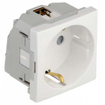 EFAPEL - 45129SBR TOM SCHUKO ALV PLANOS OBTUR – 2 MÓD BRANCA - 5603011619237