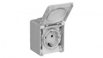 EFAPEL - 48132CCZ SCHUKO TAKING W/Gray shutter - 5603011062064